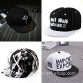 5 Panels 3D Stickerei Hip Hop Snapback Hüte